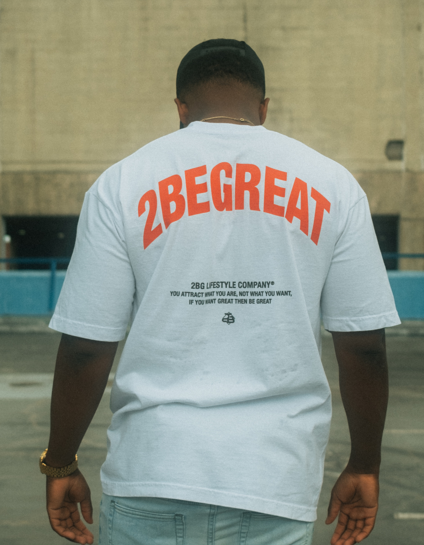 2BEGREAT OVERSIZED TEE- WHITE